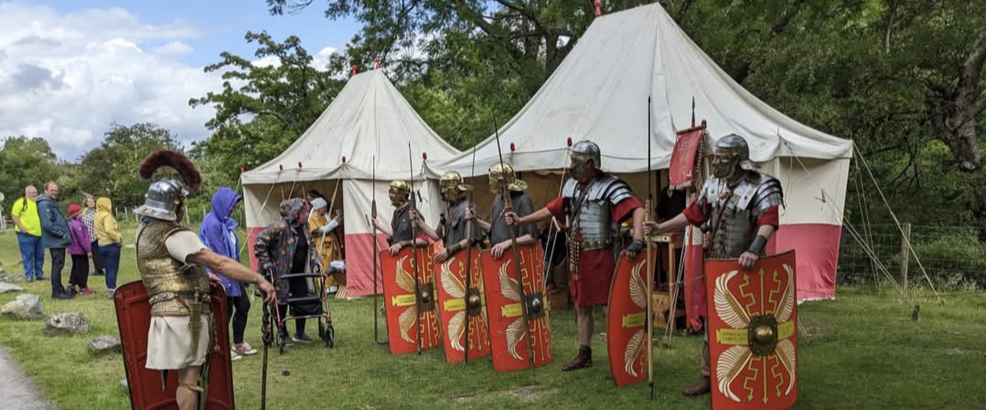 Hertiage Archeology Festival - People dressed as roman soldiers