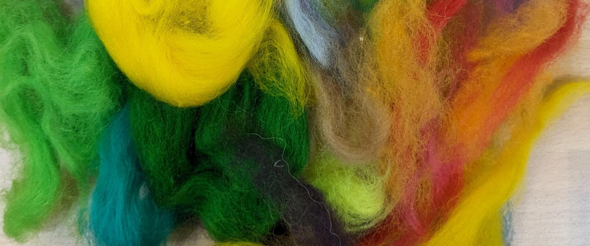 multi-coloured fluff