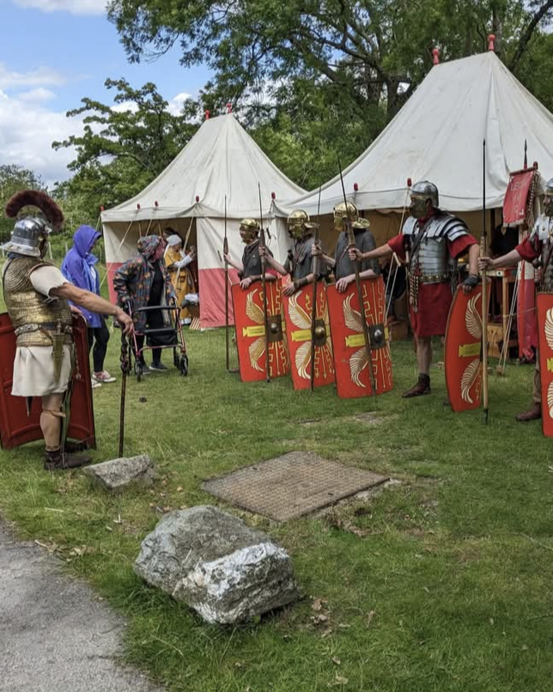 Hertiage Archeology Festival - People dressed as roman soldiers